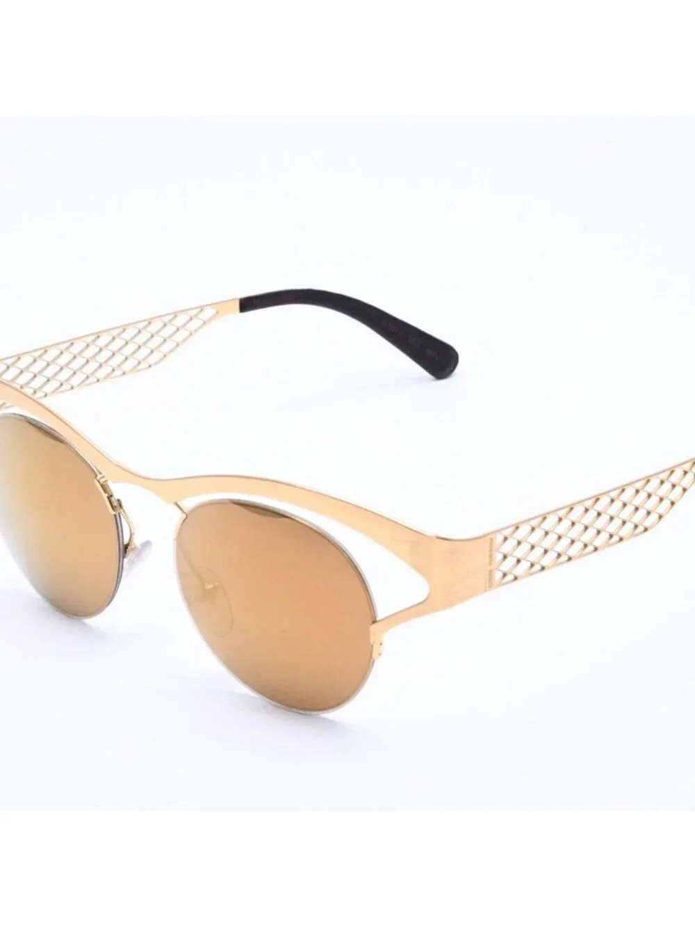 Louis Vuitton Sunglasses Leather Gold Eyewear